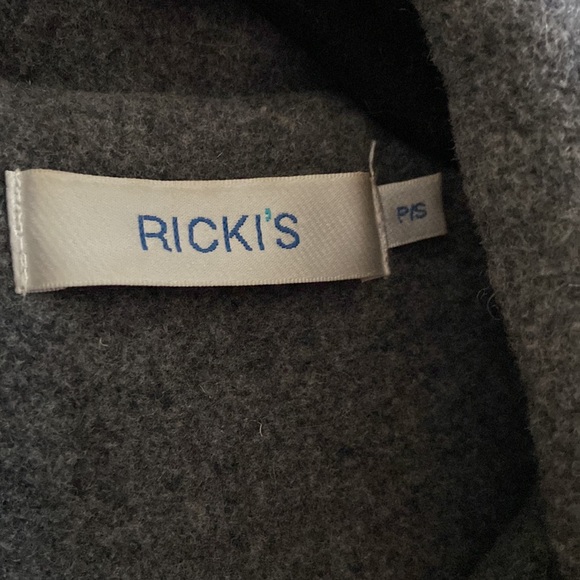 Ricki’s long wool blend jacket in grey in size p/s - Picture 4 of 11